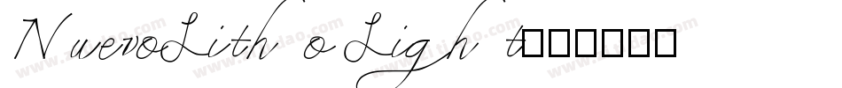 NuevoLitho Light字体转换
